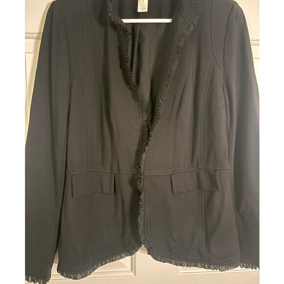 Chico's Black Jacket Size 1 (M) - Picture 3 of 13